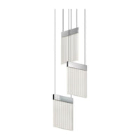 V Panels 3-Light Pendant