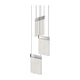 V Panels 3-Light Pendant