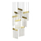 V Panels 8-Light Pendant