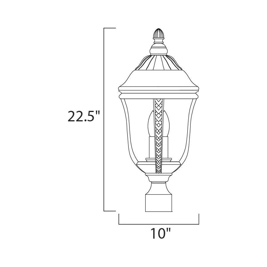 Whittier Cast 3-Light Outdoor Pole / Post Lantern