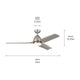 Fit 54" LED Ceiling Fan