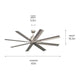 Breda 65" 8-Blade Ceiling Fan