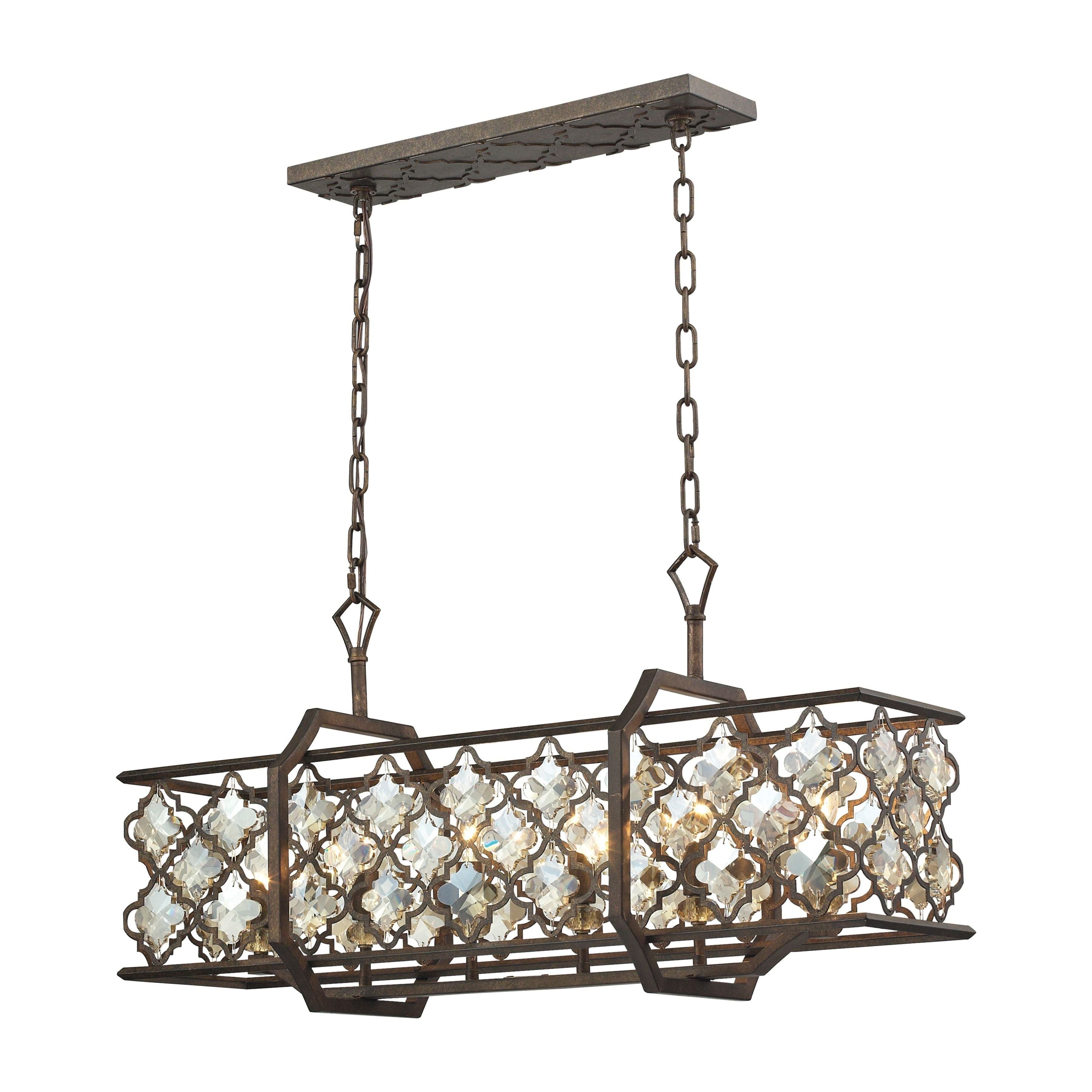 Armand 35" Wide 6-Light Linear Chandelier