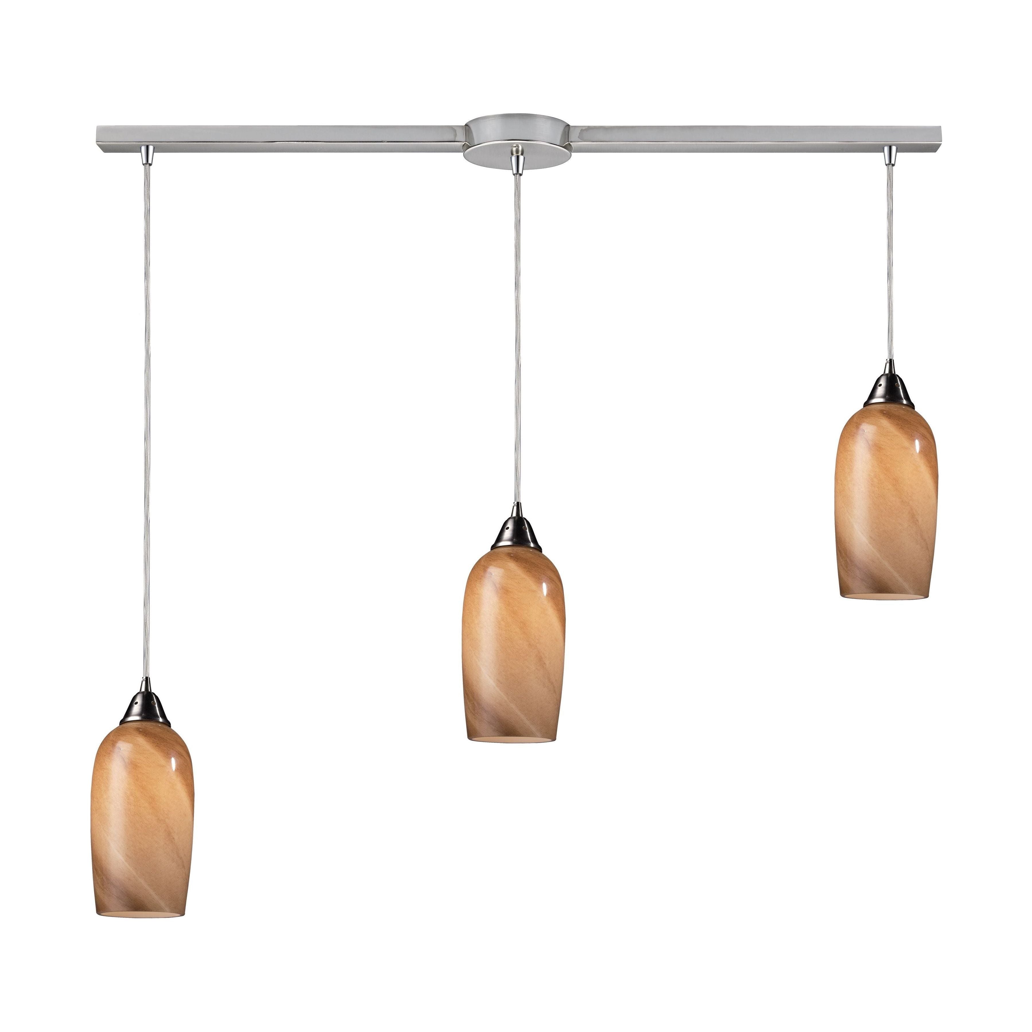 Sandstone 36" Wide 3-Light Pendant