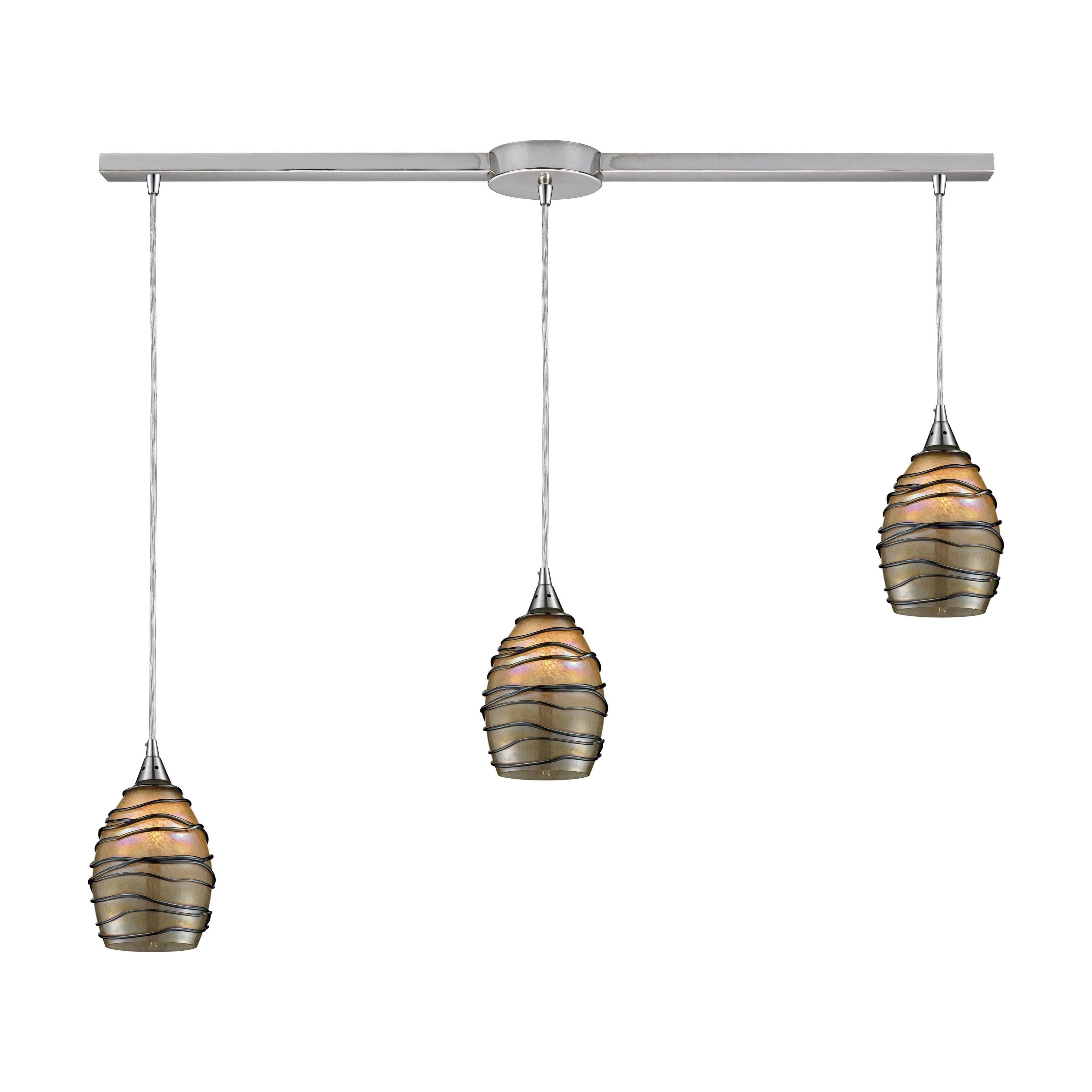 Vines 36" Wide 3-Light Pendant