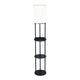 Charging Station Shelf Floor Lamp