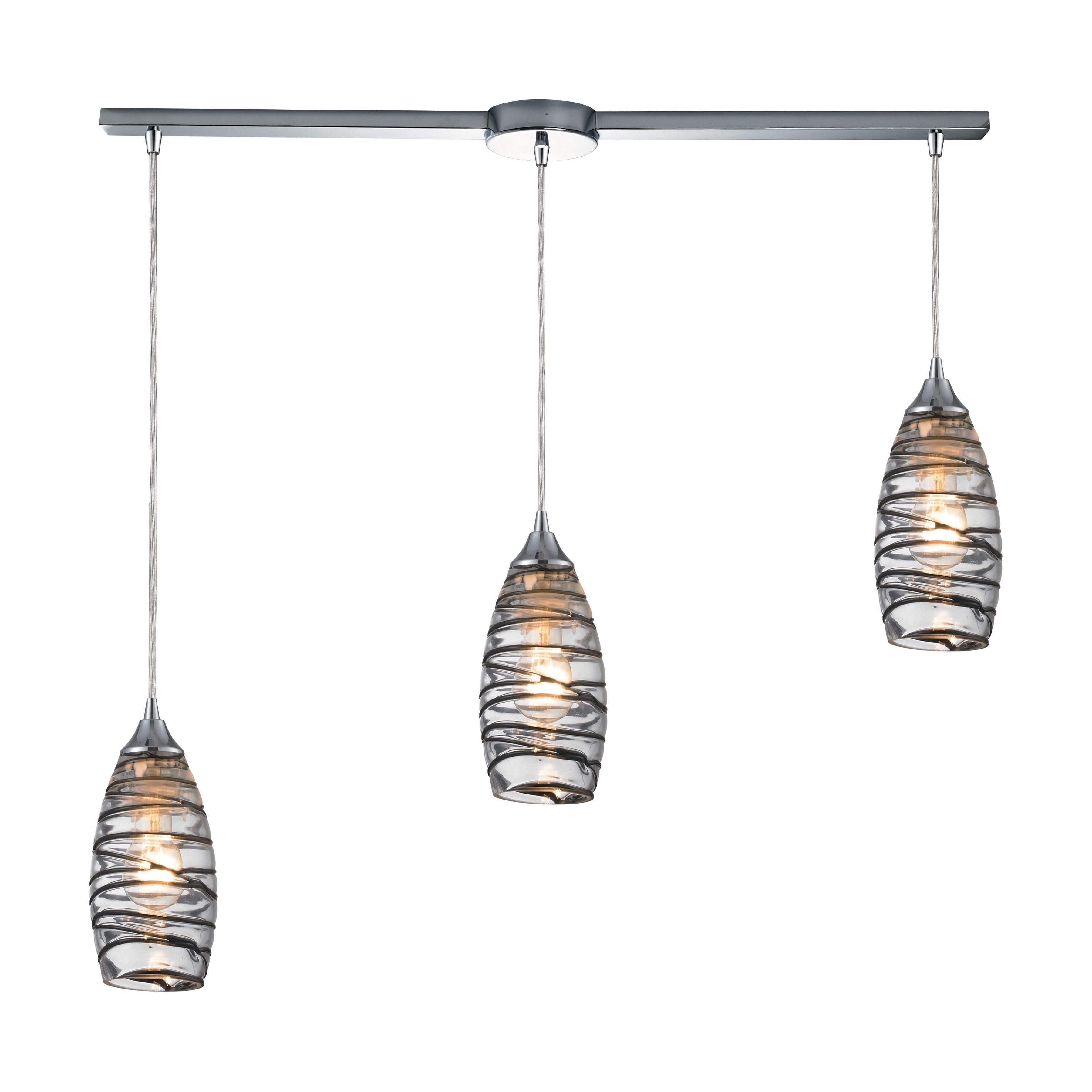 Twister 36" Wide 3-Light Pendant