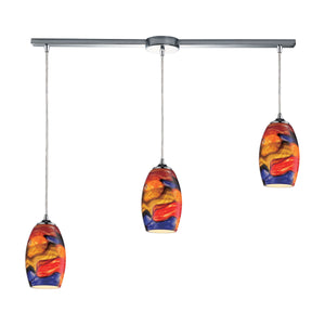 Surrealist 36" Wide 3-Light Pendant