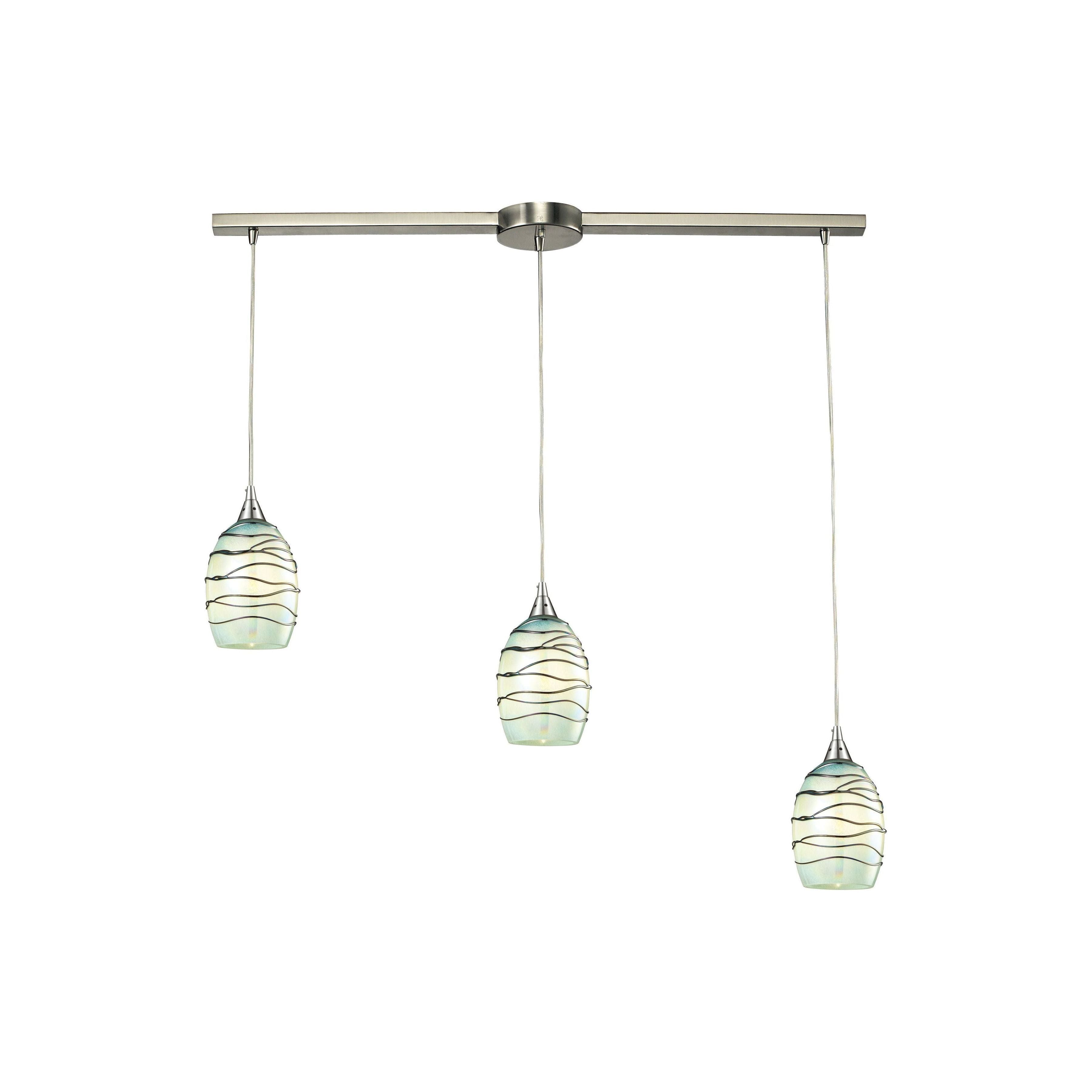 Vines 36" Wide 3-Light Pendant