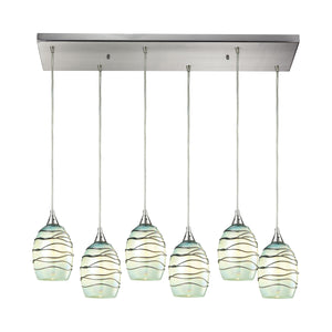 Vines 30" Wide 6-Light Pendant