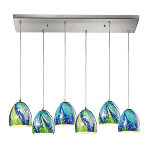 Colorwave 30" Wide 6-Light Pendant