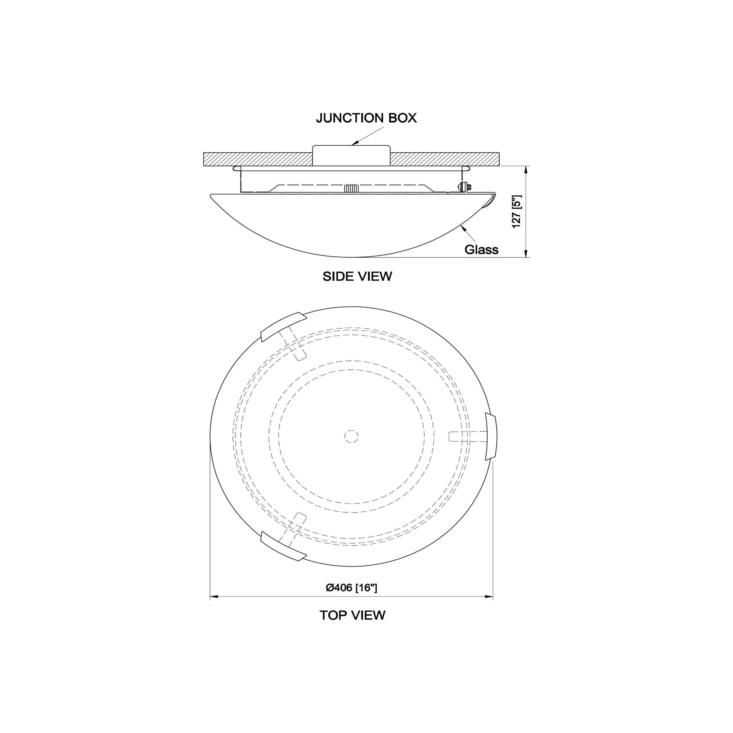 Lunar LED 16" Flush Mount