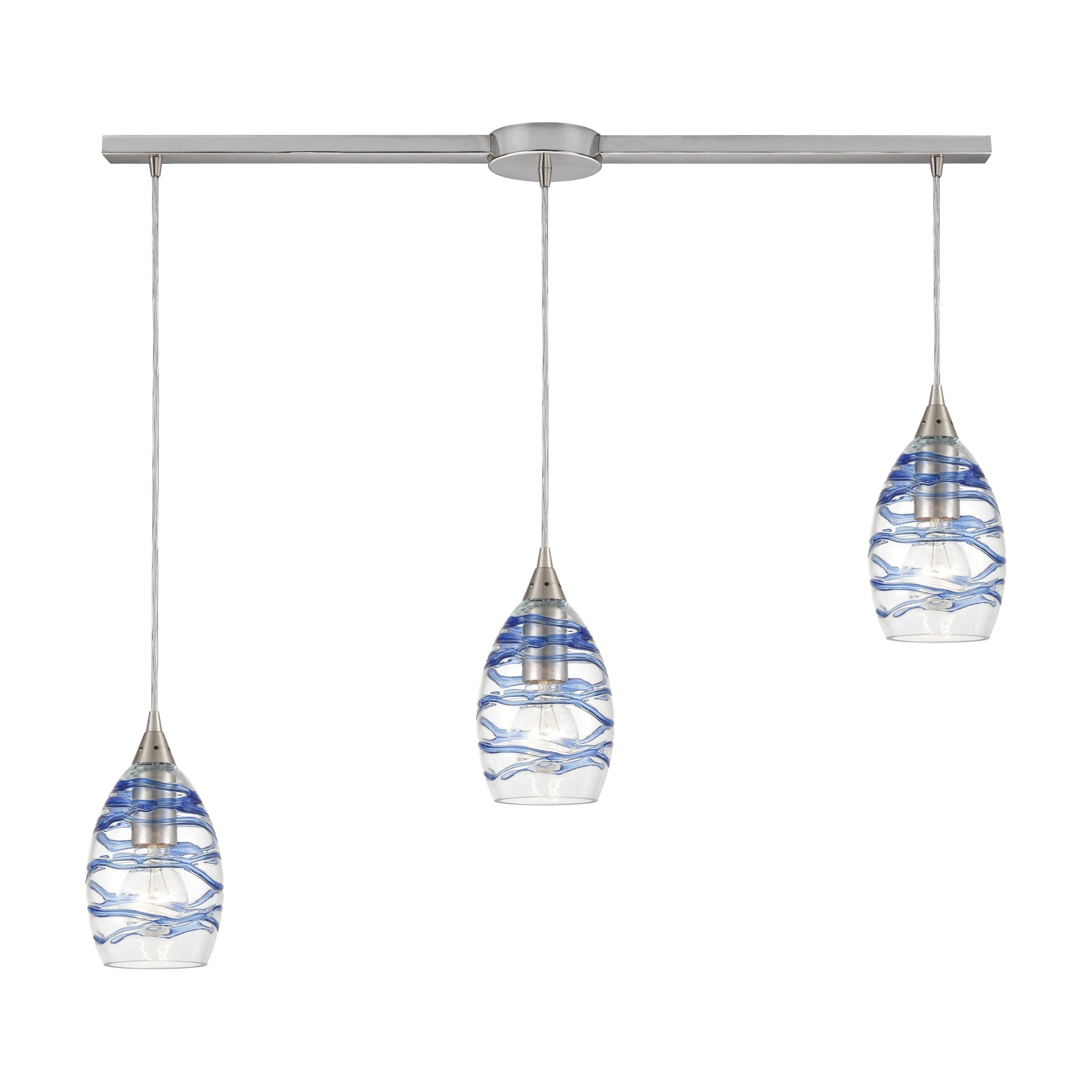 Vines 36" Wide 3-Light Pendant