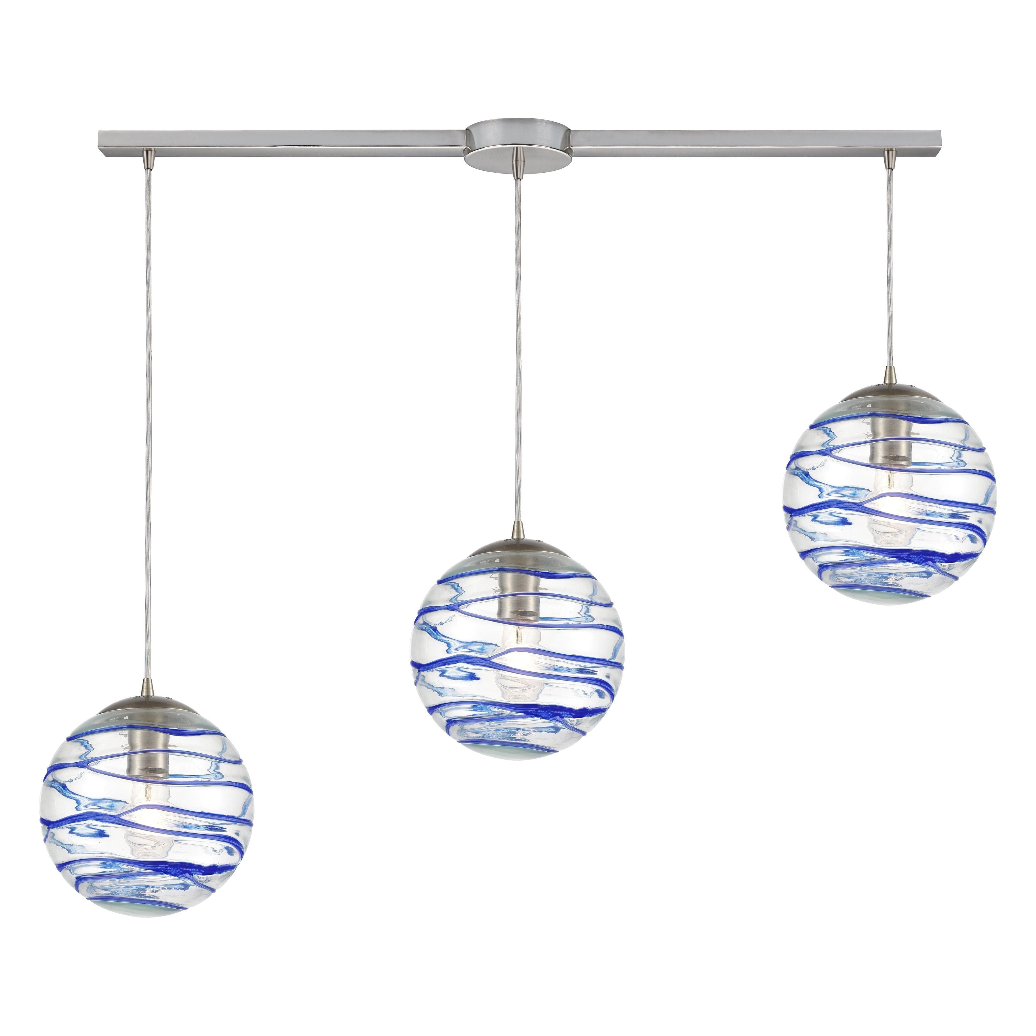 Vines 36" Wide 3-Light Pendant