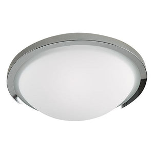 flush mount light with silver edge