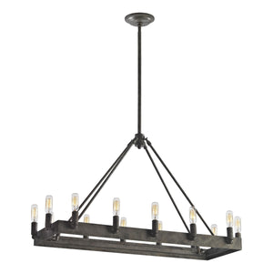 Lewisburg 34" Wide 14-Light Linear Chandelier