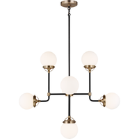Cafe Eight Light Small Chandelier