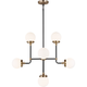 Cafe Eight Light Small Chandelier