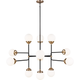 Cafe Twelve Light Large Chandelier