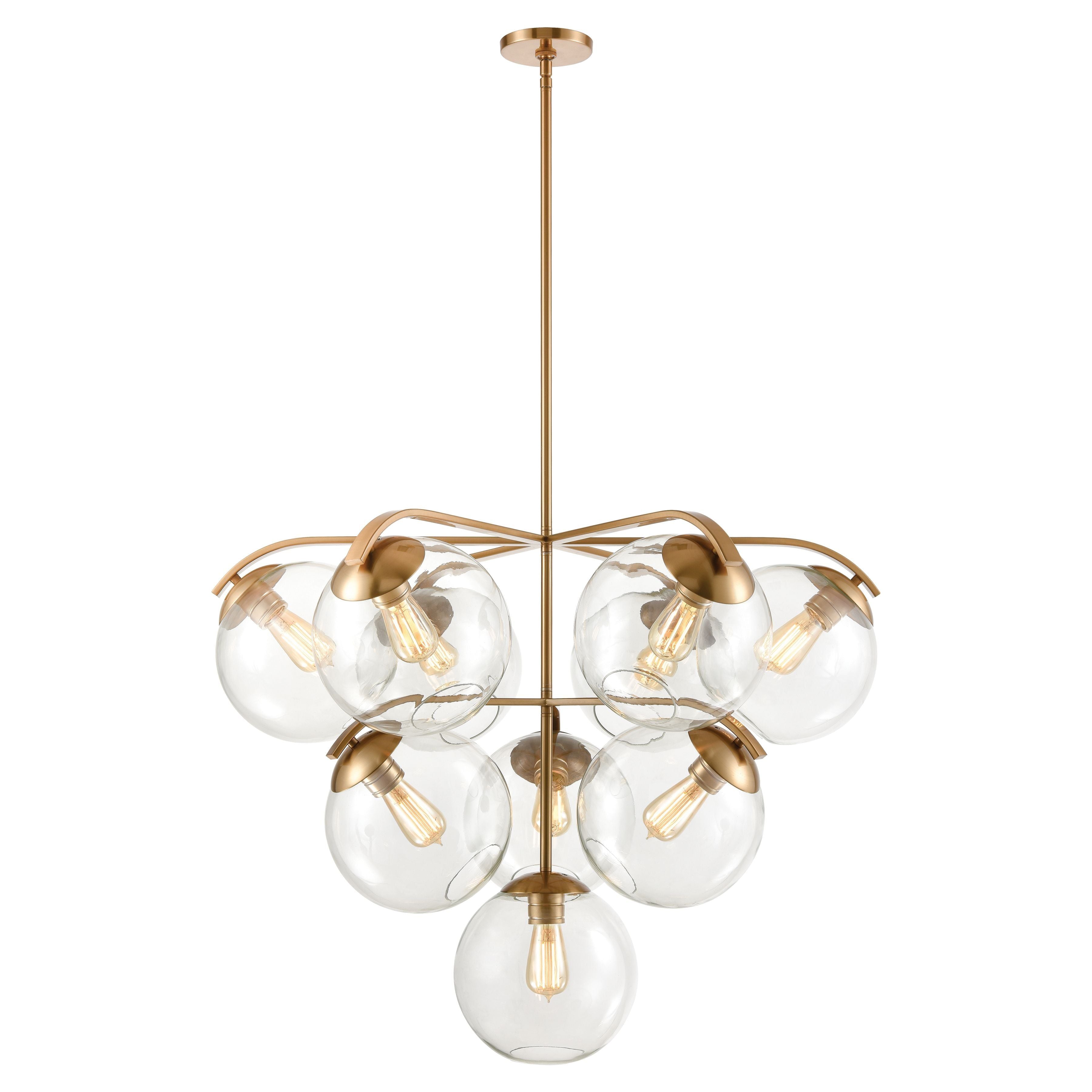 Collective 36" Wide 10-Light Chandelier