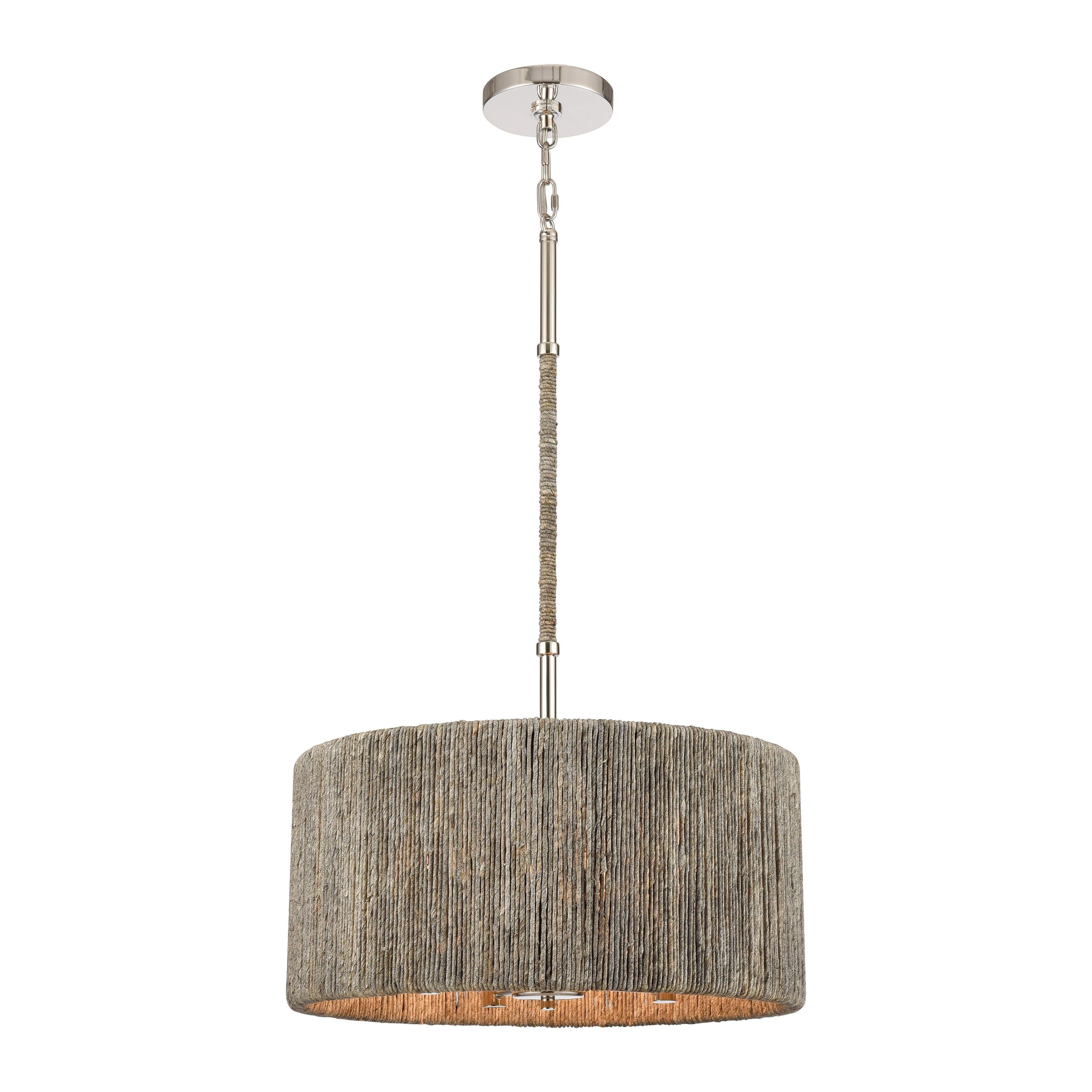 Abaca 18" Wide 4-Light Chandelier