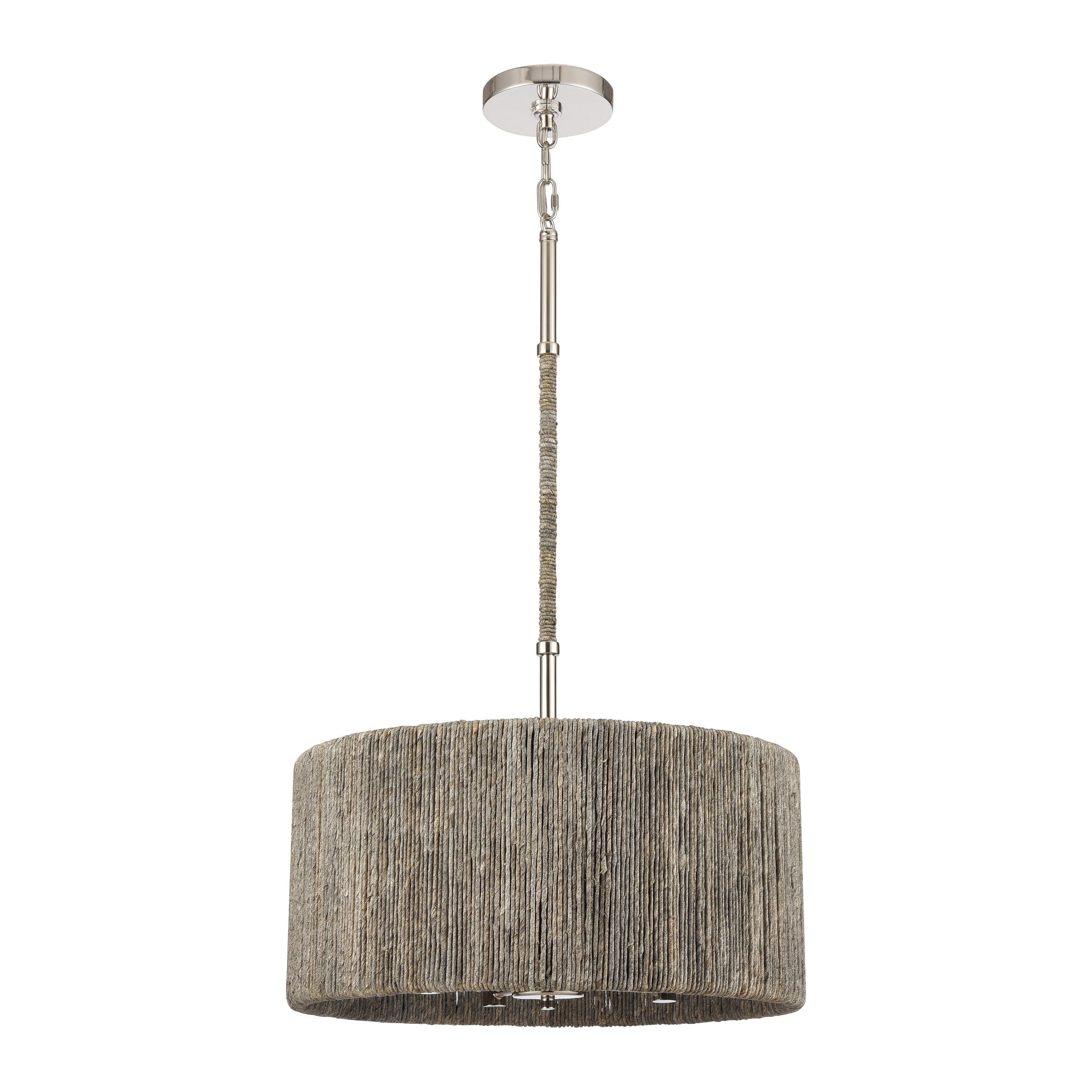 Abaca 18" Wide 4-Light Chandelier