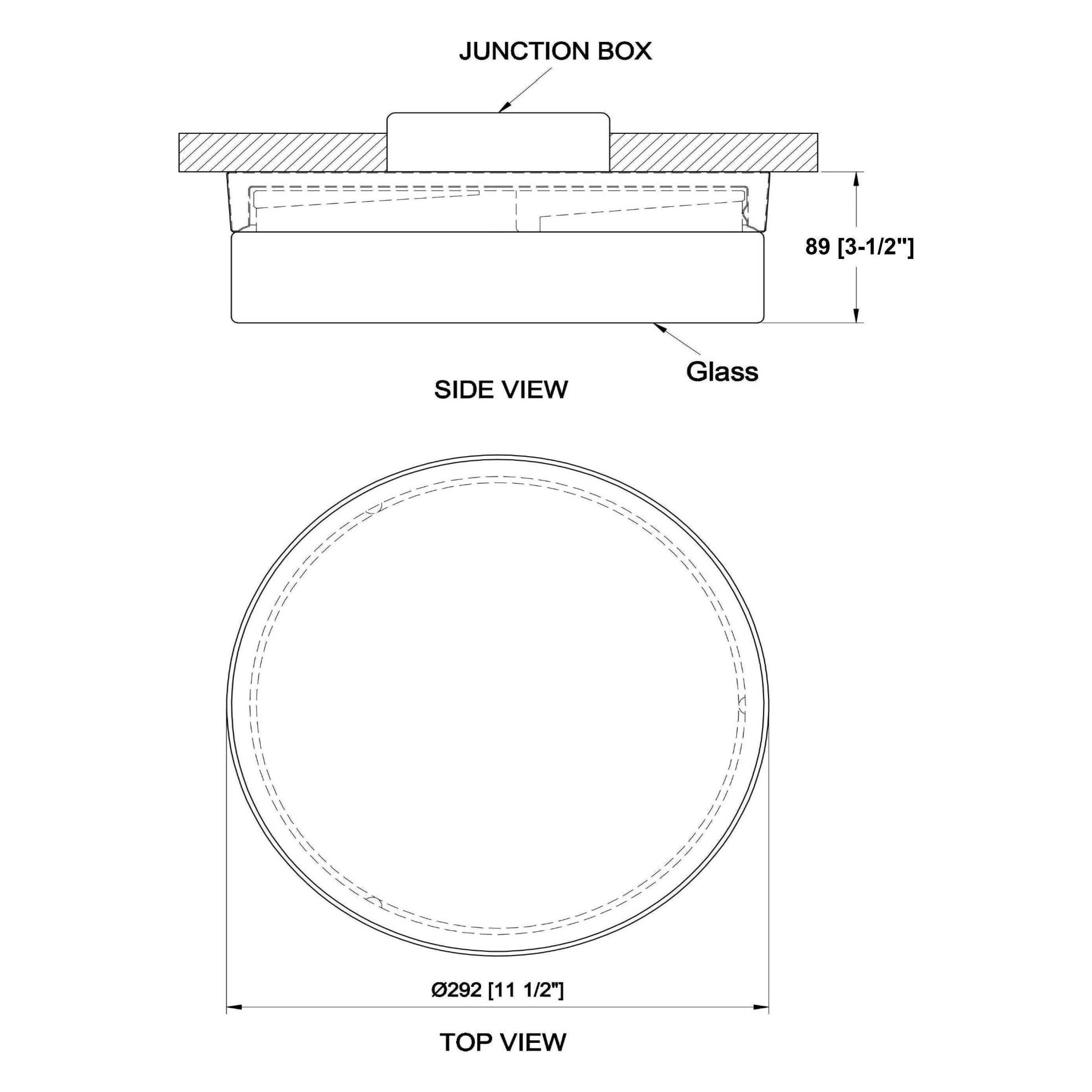 Aura LED 12" Flush Mount