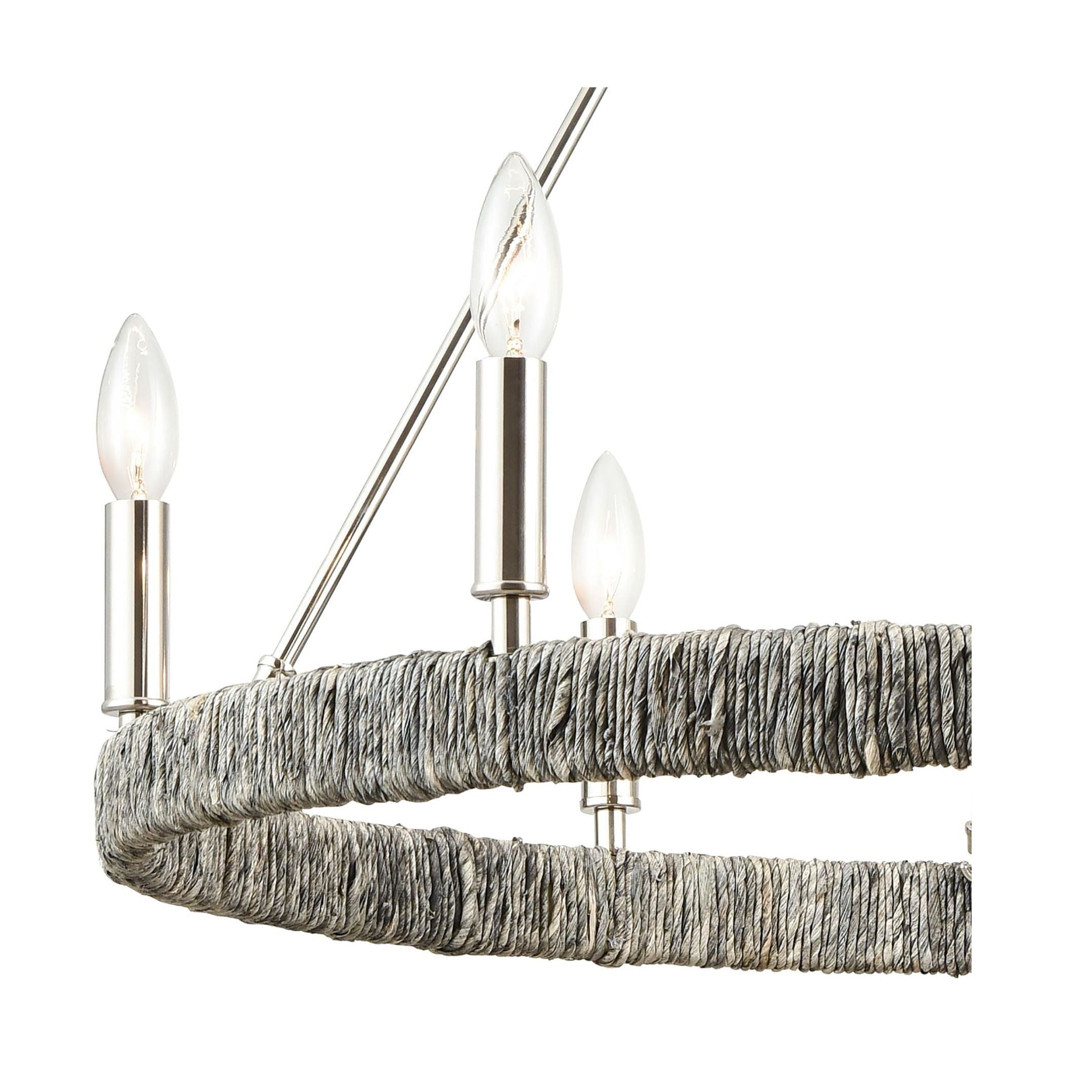 Abaca 27" Wide 6-Light Chandelier