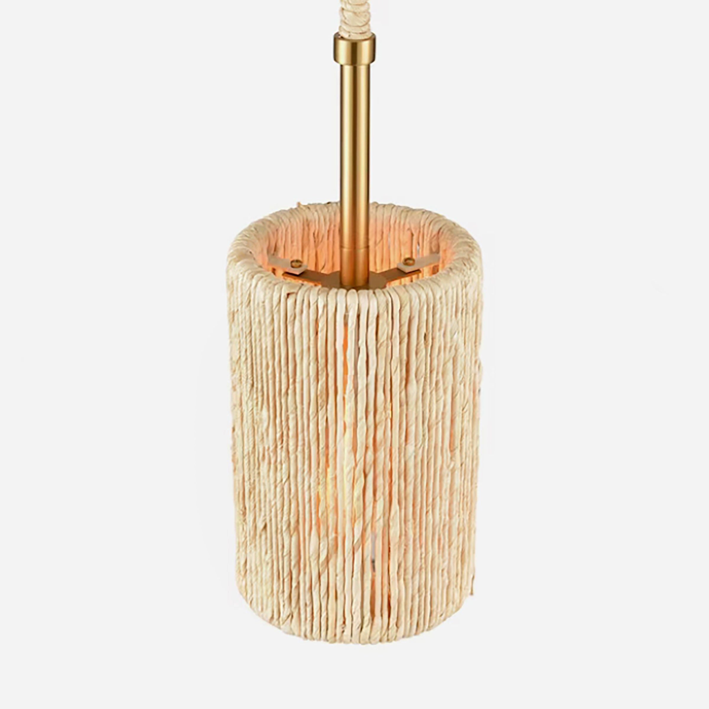 Abaca 5.25" Wide 1-Light Mini Pendant