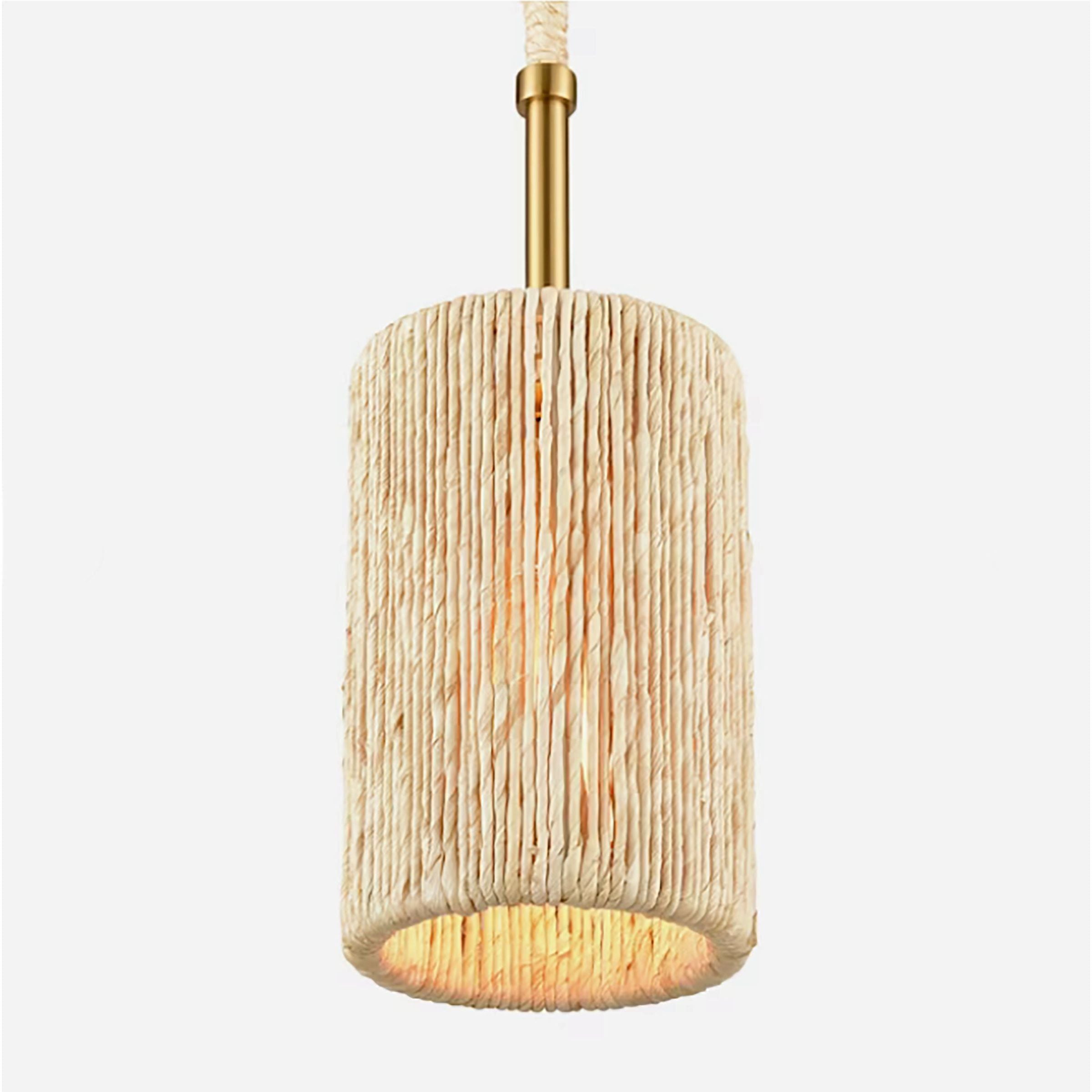 Abaca 5.25" Wide 1-Light Mini Pendant