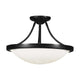 Monroe 3-Light 15" Semi Flush Mount