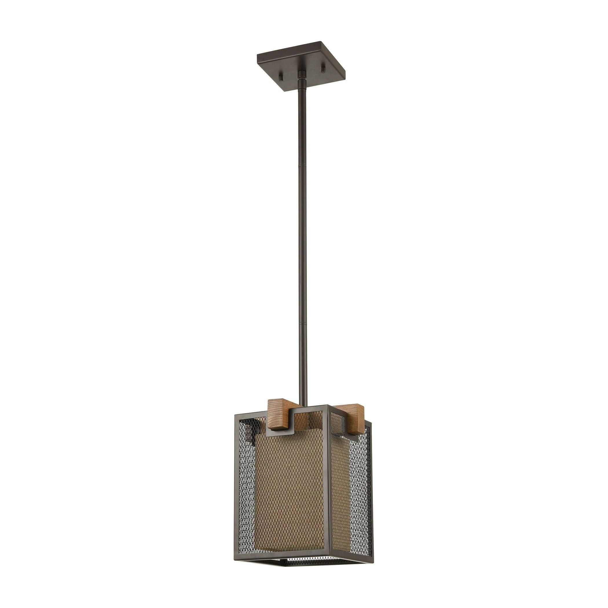 Crossbeam 9" Wide 1-Light Mini Pendant