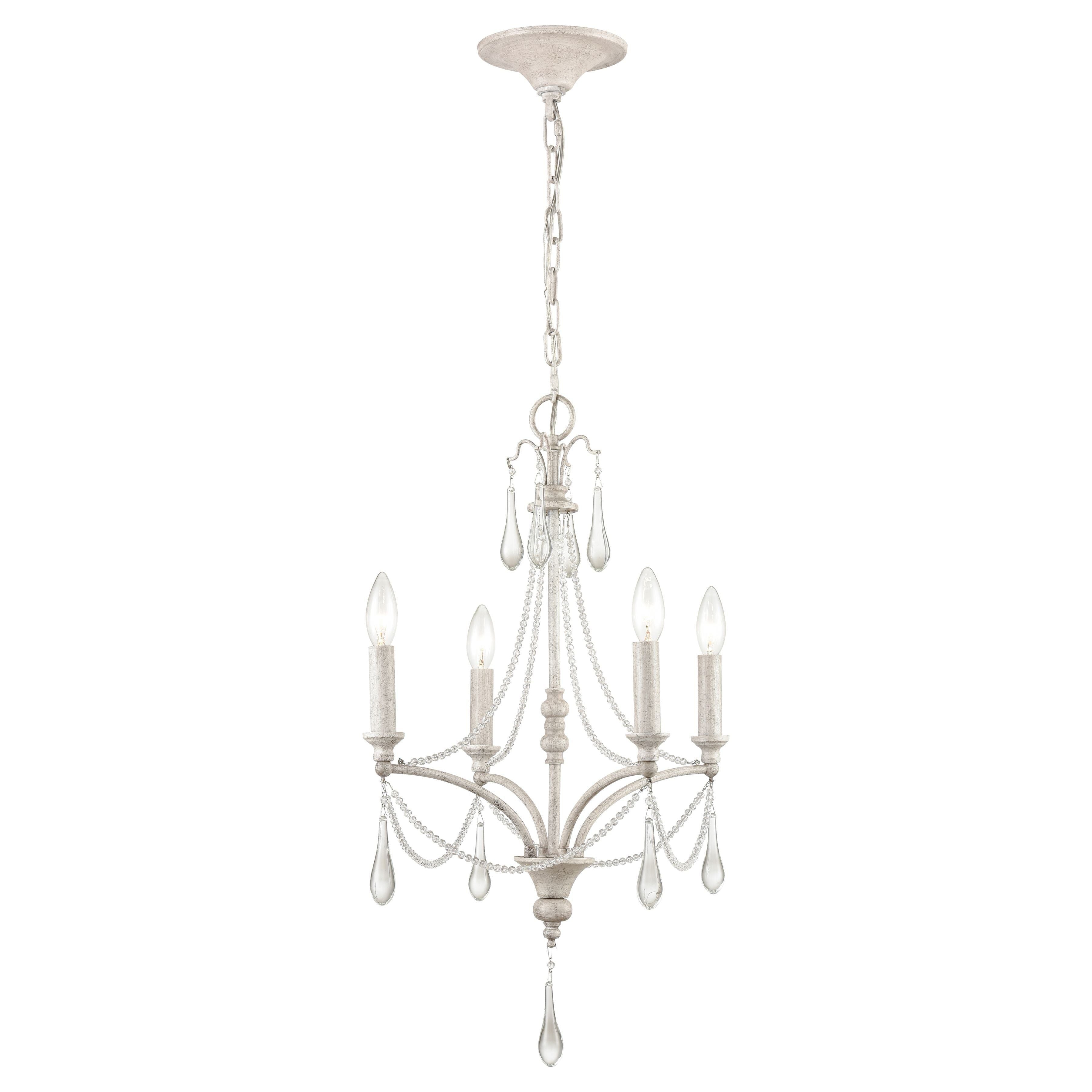 French Parlor 16" Wide 4-Light Chandelier