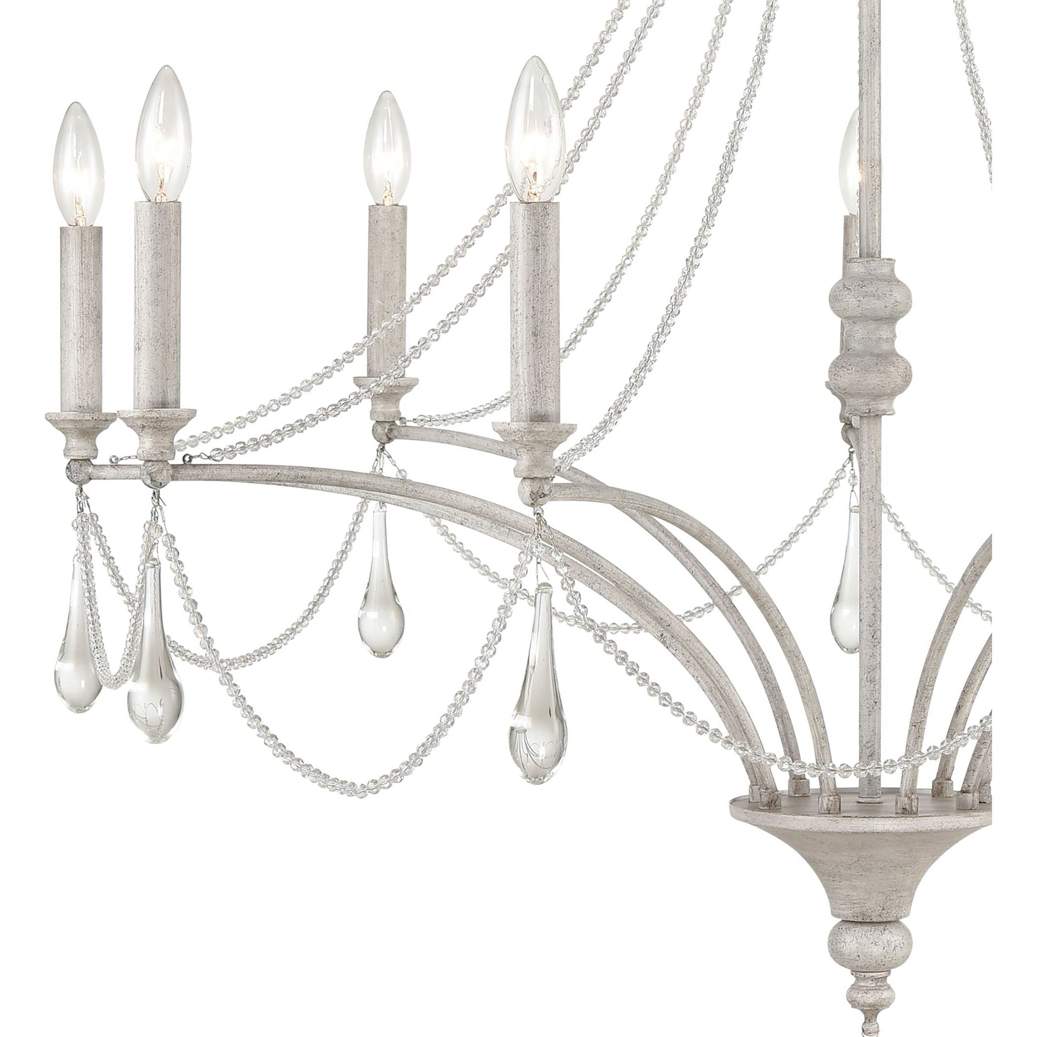 French Parlor 38" Wide 9-Light Chandelier