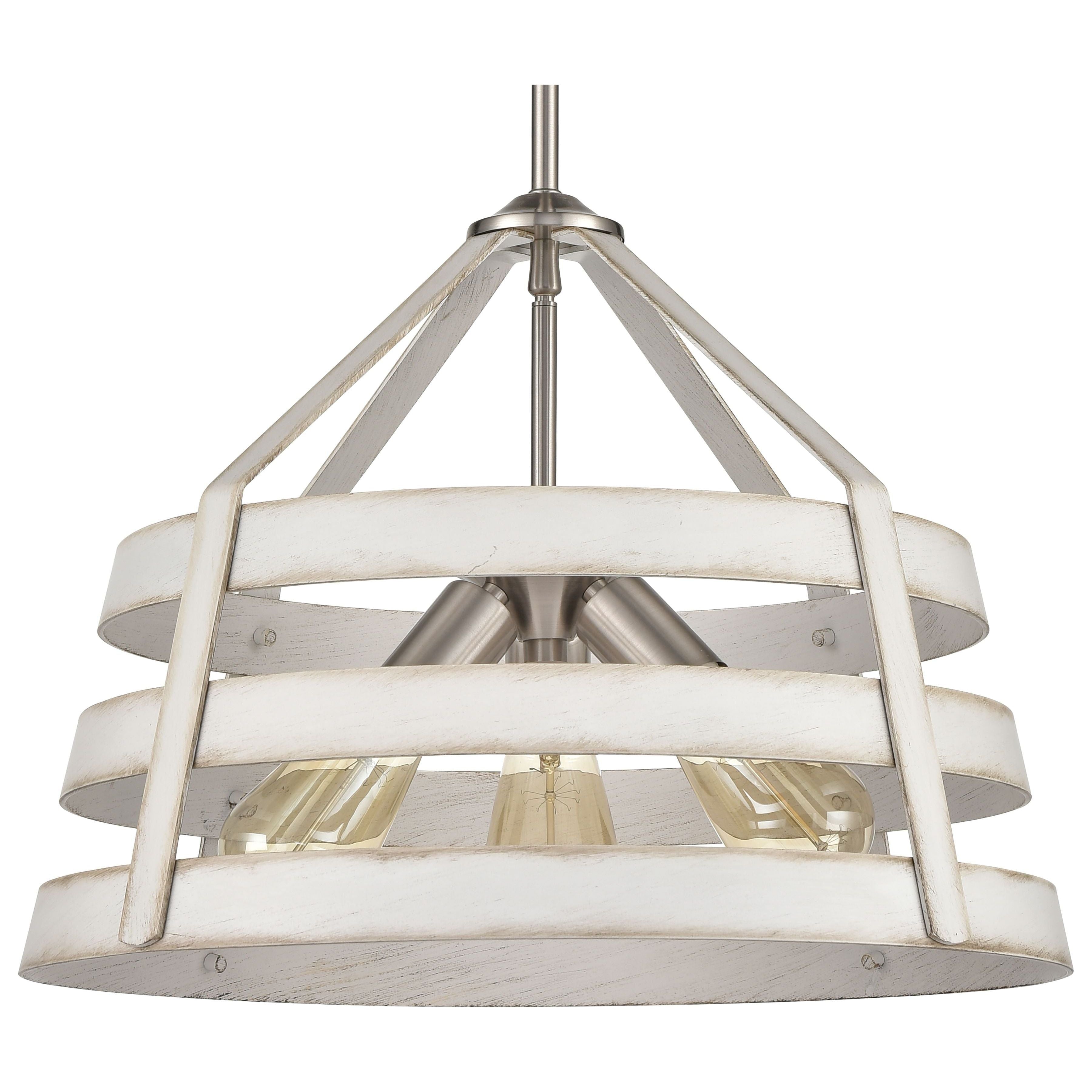 Brigantine 18" Wide 3-Light Chandelier