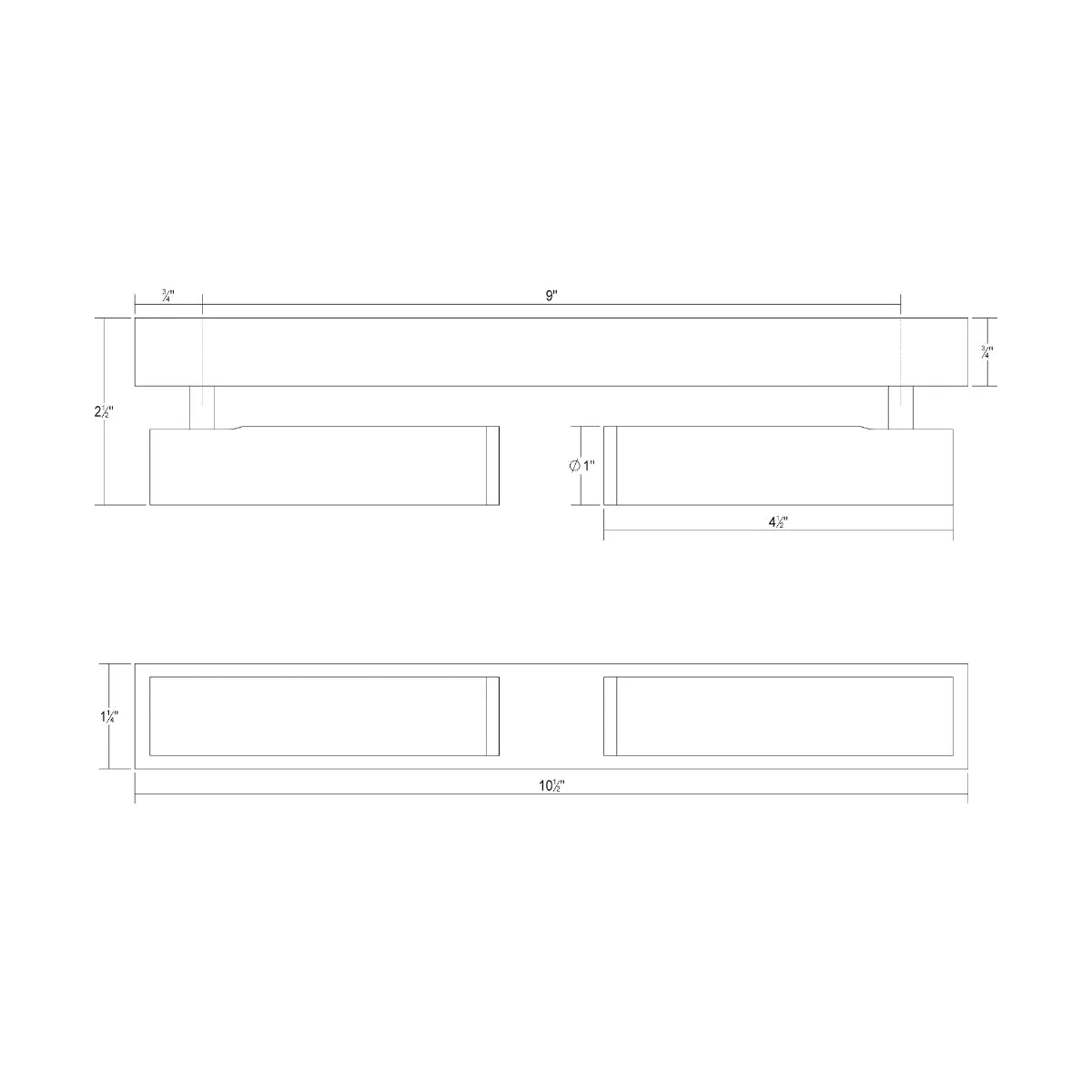 Haim Aimable Double Surface Mount