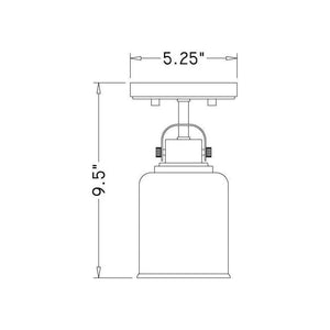 Z-Lite - Kinsley 1-Light Flush Mount - Lights Canada