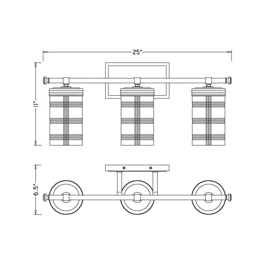 Z-Lite - Archer 3-Light Vanity Light - Lights Canada