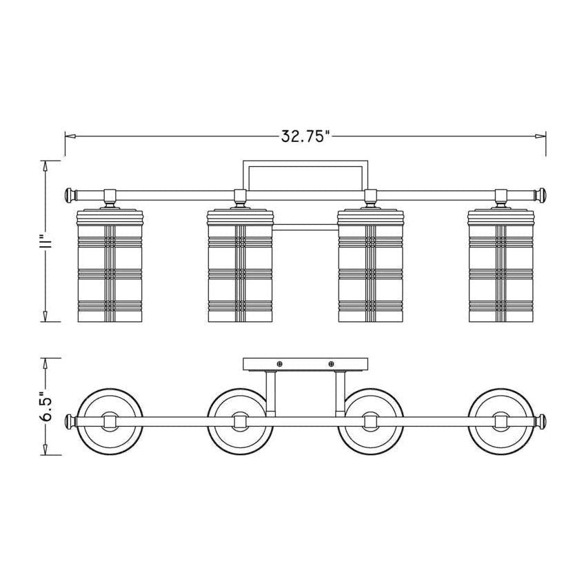 Z-Lite - Archer 4-Light Vanity Light - Lights Canada