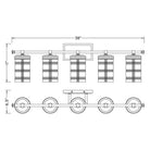 Z-Lite - Archer 5-Light Vanity Light - Lights Canada