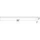 Lithe 8' 2-Sided Wall Lamp