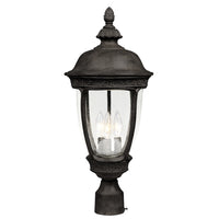 Knob Hill Cast 3-Light Outdoor Pole/Post Lantern