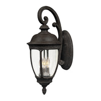 Knob Hill Cast 3-Light Outdoor Wall Lantern