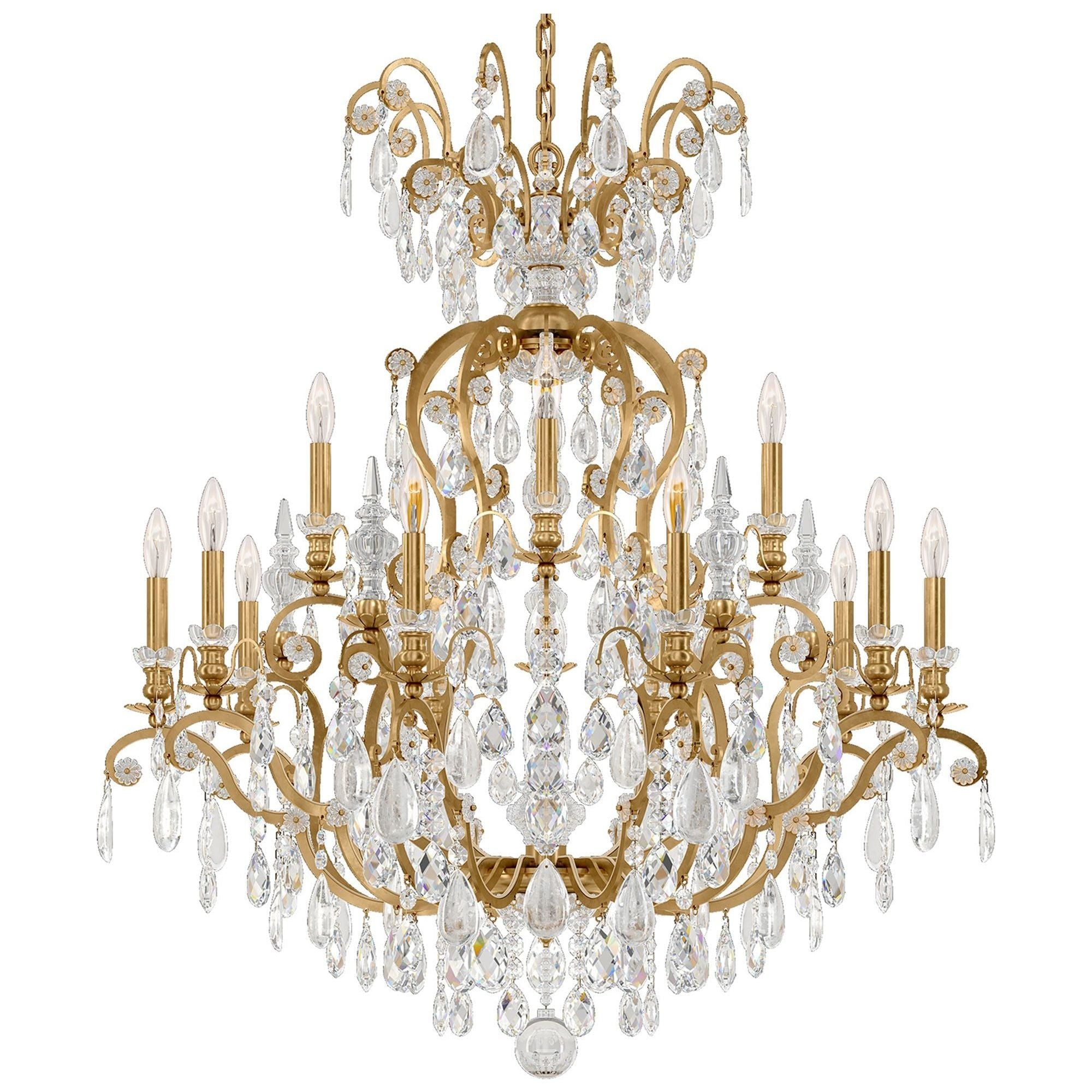 Renaissance Rock Crystal 6-Light Chandelier