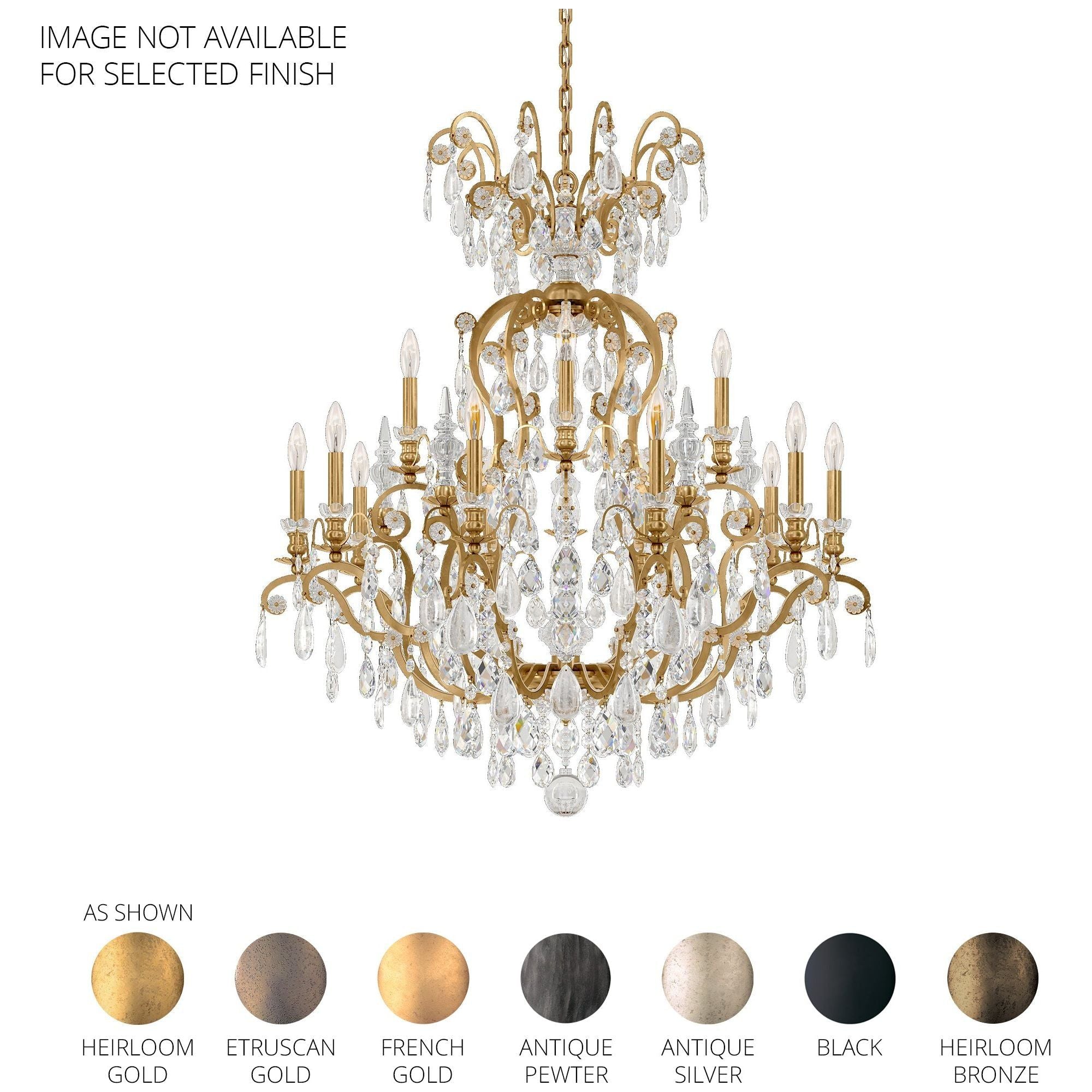 Renaissance Rock Crystal 6-Light Chandelier