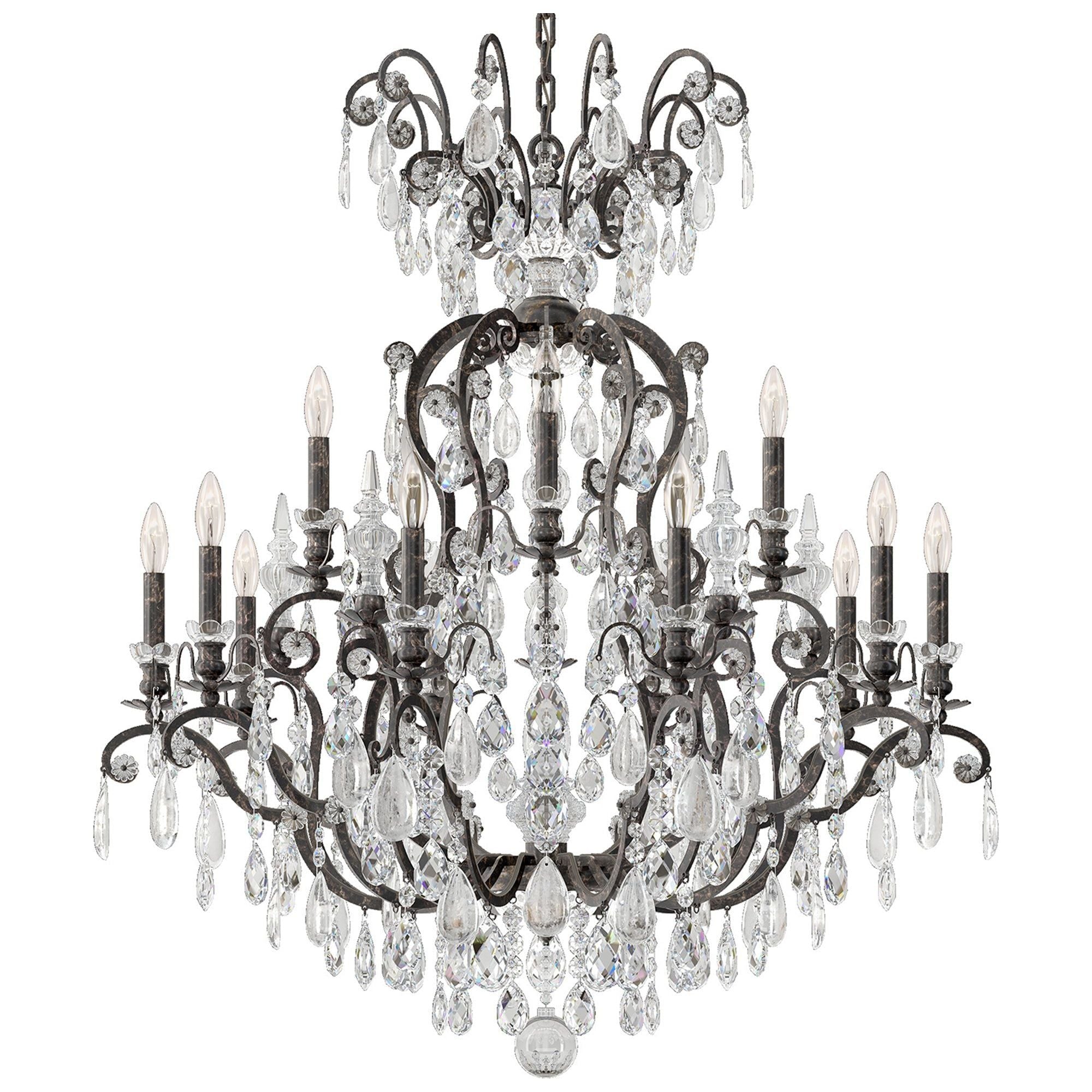 Renaissance Rock Crystal 6-Light Chandelier