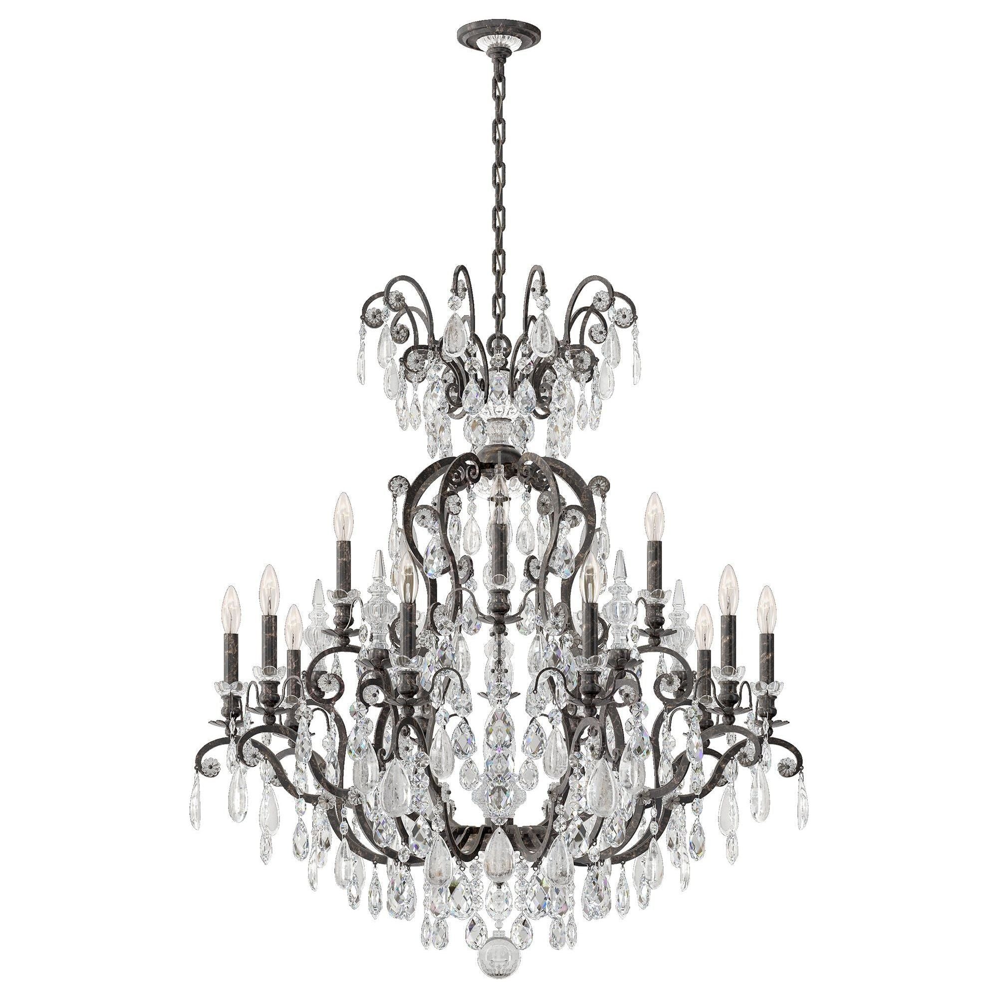 Renaissance Rock Crystal 6-Light Chandelier