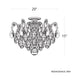 Renaissance Rock Crystal 6-Light Close-to-Ceiling