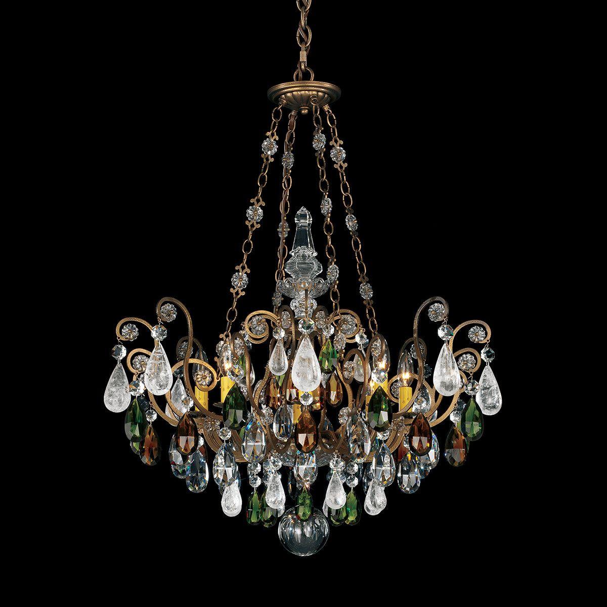 Renaissance Rock Crystal 8-Light Chandelier