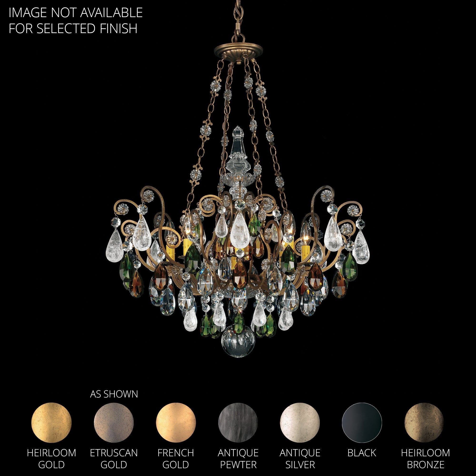 Renaissance Rock Crystal 8-Light Chandelier